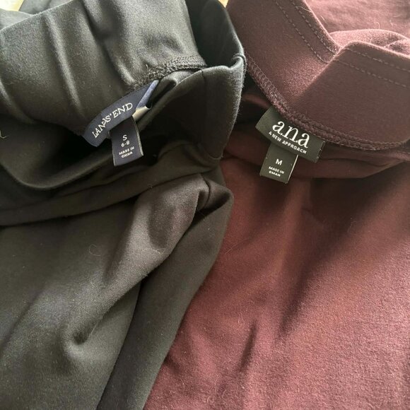 Women’s Leggings Bundle – Lands’ End Small + A.N.A Medium – 2 Pair - Picture 2 of 4